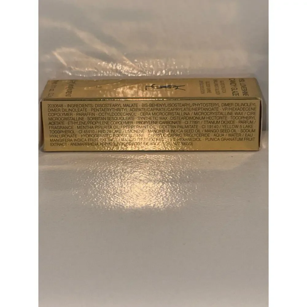 NIB YSL Loveshine Candy Glaze Lip Gloss Stick 2 Healthy-Glow Plumper 3.2g